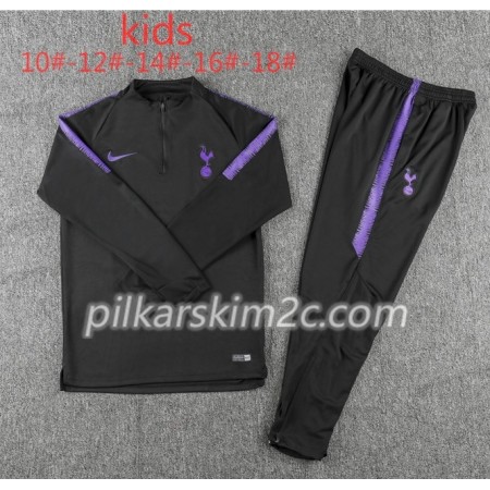 Tottenham Hotspur Dziecięca Komplet Bluzy Treningowe Czarny 2018-2019